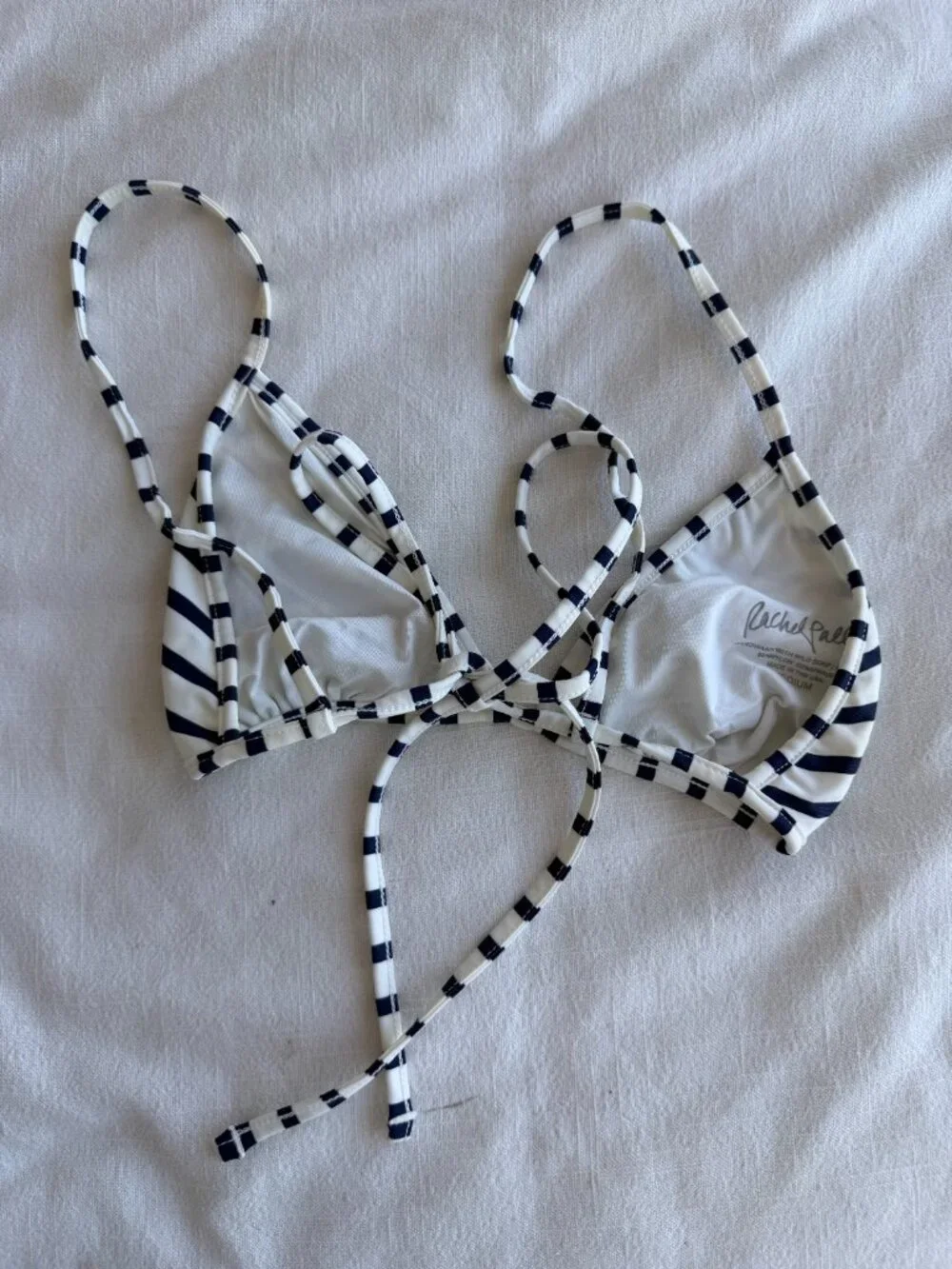 Rachel Pally Triangle Striped Bikini Top - Picture 3 of 5